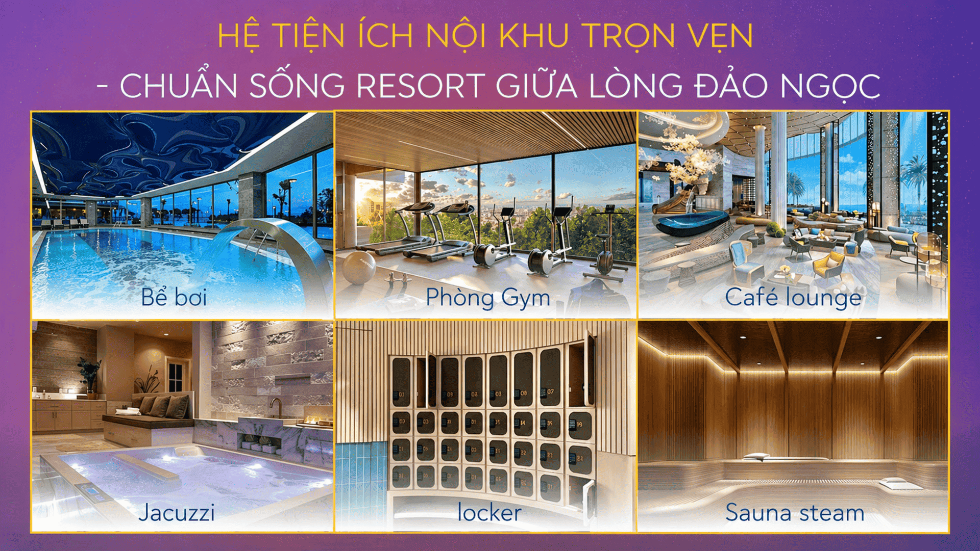 Khám phá chuỗi tiện ích nội khu đẳng cấp được thiết kế tinh tế nhằm mang lại trải nghiệm sống thượng lưu cho chủ nhân The Sunset. Một không gian sống thượng lưu bậc nhất Phú Quốc tại căn hộ The Sunset.
